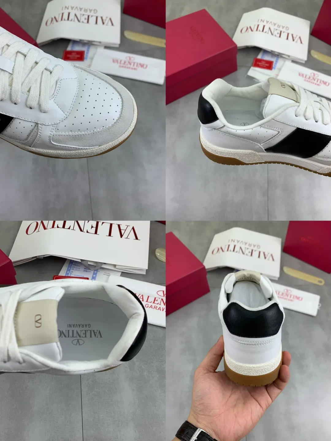 Men's men's shoes 💰P660 new top version of Valentino couple's bread shoes! Valentino Joie de Jouer series Velcro thick sole bread shoes couple style casual sports shoes white shoes original purchase development and production Joie de Jouer series simple style without losing style. The pure white base is paired with fresh green and soft beige, and the unique Velcro design highlights your personality. Every detail tells fashion and quality, wear it, take a confident step, and start the trend journey ✔️Fabric: Original customized imported first-layer cowhide ✔️Inner lining: Original customized soft sheepskin lining ✔️Outsole: Original molded non-slip TPU material ✔️Sole thickness: 3.5CM ✔️Size: Women's 35-41 Men's 38-46 (38. Male, 41 female, 46 non-refundable